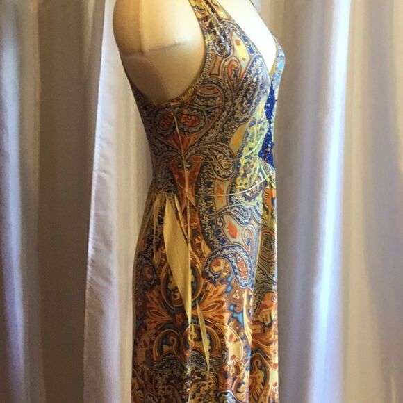 APT.9 sleeveless maxi dress in small paisley patrn - Picture 8 of 16